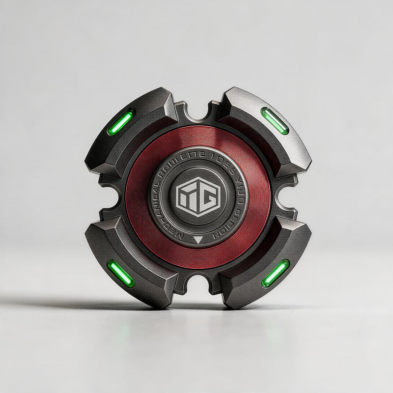Sector-X Luminous Zinc Alloy EDC Spinner